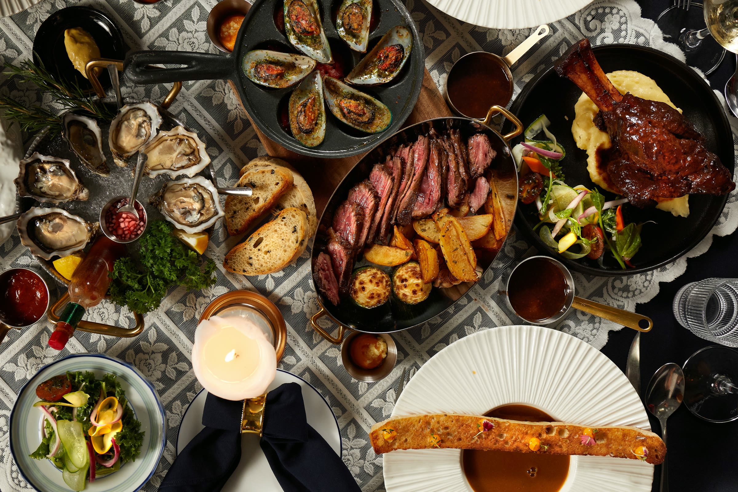 Signature Cabanon Palace tasting spread